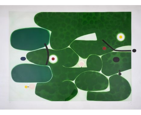 Victor Pasmore (1908-1998)Vigna Antoniniana (Lynton G9)Etching with aquatint printed in colours, 1980, initialled and dated i