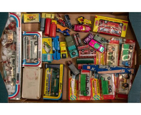 30+ diecast vehicles by various makes including Corgi, Lone Star, Matchbox, etc. Corgi Toys Aston Martin Competition model (3