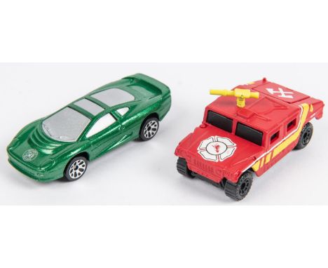 2 Matchbox American pre-production/first shot castings. A Hummer Fire Rescue. Hand decorated in red with hand decorated featu