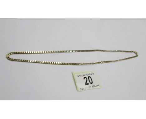 A gold on silver neck chain marked 925, 13.5 grams.