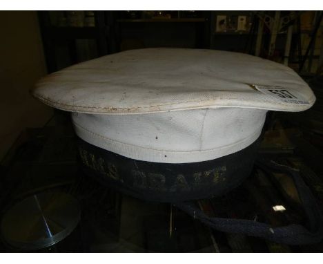 An original HMS Drake sailor's hat