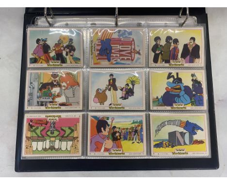 A complete collection of 1968 The Beatles Yellow Submarine collector's cards by Anglo Confectionery. 66 cards.In very good co