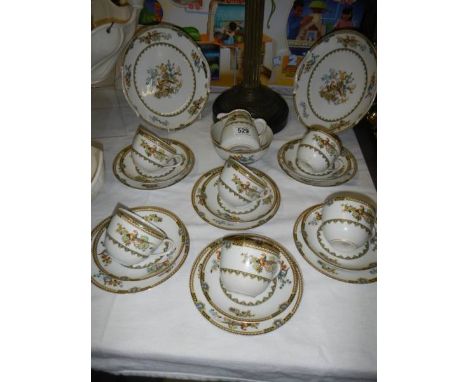 A Japanese tea set by Kokura (22 pieces, 6 settings).