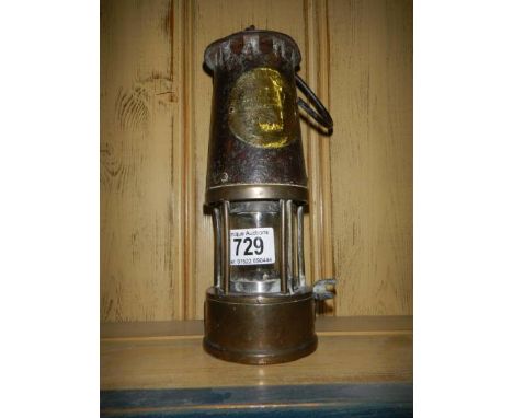 A Protector lamp &amp; Lighting Co., Manchester miners lamp.