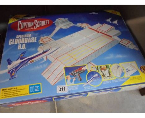 A boxed Captain Scarlet Spectrum Cloudbase HQ. (includes extra items but gun &amp; ship missing)