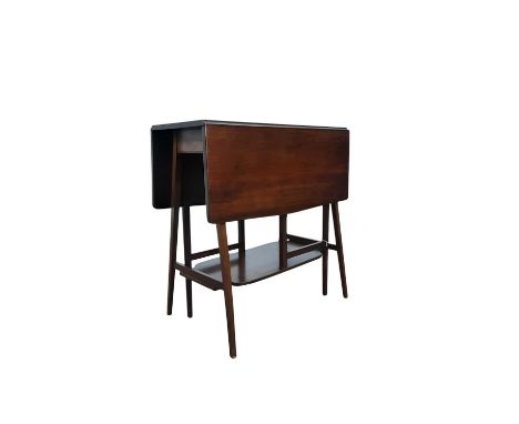 MAHOGANY DROP-LEAF TEA TABLE, LIBERTY AND CO, CIRCA 1910 in mahogany, with slim top, with two folding arms, supported by two 