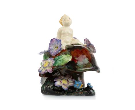 LESLIE HARRADINE FOR ROYAL DOULTON, FAIRY FIGURE, HN1380 1930'S a rare ceramic Royal Doulton figure by Leslie Harradine, hand
