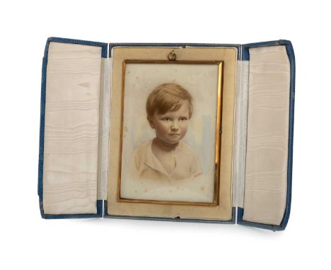 MICHAEL WEIRS (ENGLISH), SET OF THREE WHITE FAMILY PORTRAIT MINIATURES, CIRCA 1917 depicting a shoulder length portrait of a 