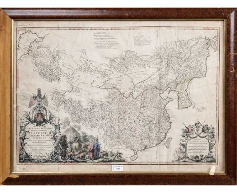 D'ANVILLE (JEAN-BAPTISTE), MAP INCLUDING CHINA, CHINESE TARTARY, AND TIBET, CIRCA 1734  Carte la plus generale et qui compren