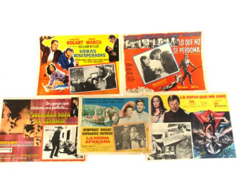 Selection of Mexican lobby cards to include: La Espia que me Amo (The Spy Who Loved Me), Sociedad para el Crimen (The Thomas 