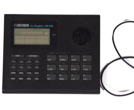 Boss Dr. Rhythm DR-550 complete with manual and lead.