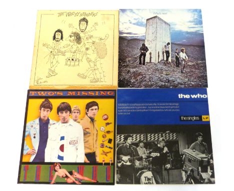 Seven albums by The Who to include ‘Who’s Next’, ‘Two’s Missing’, ‘Live at Leeds’ etc. Condition between VG to VG+