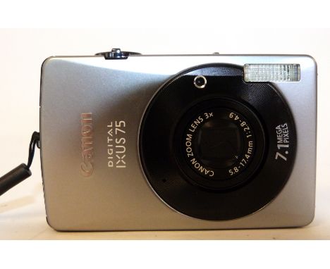 Canon Ixus 75 digital camera with charger