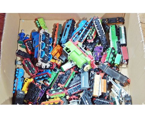 Quantity of Ertl Thomas the Tank Engine and Friends diecast, other locomotives and carriages, powered helicopter and large Er