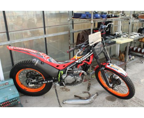 A MONTESA COTA 4RT LIMITED EDITION TRIALS BIKE ESPECIALLY MADE, OWNED AND RIDDEN BY 34 TIME WORLD CHAMPION TONI BOU THE GREAT