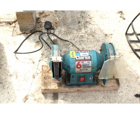 A CLARKE 6" BENCH GRINDER 