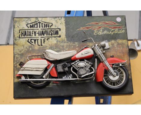 A HARLEY DAVIDSON TIN PLATE SIGN 