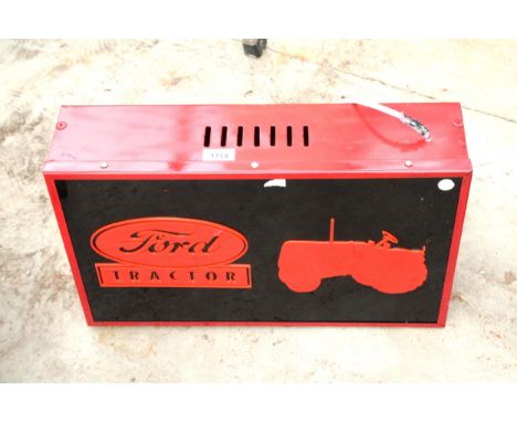 AN ILLUMINATED FORD TRACTOR LIGHT BOX 