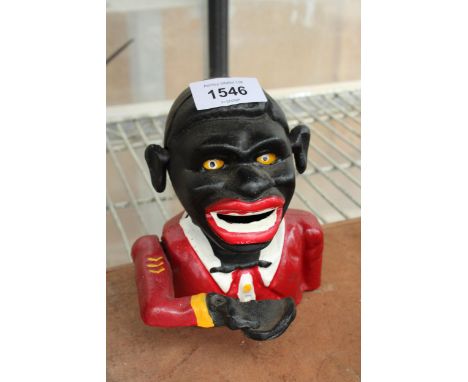 A VINTAGE MECHANICAL CAST NOVELTY MONEYBOX Notice from the the-saleroom.com: These items are listed on the basis they are ill