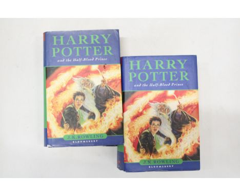 TWO HARDBACK FIRST EDITION COPIES OF HARRY POTTER AND THE HALF BLOOD PRINCE 