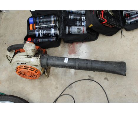 A STIHL PETROL ENGINE LEAF BLOWER 