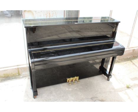 AN ESSEX EUP-111E STUDIO UPRIGHT PIANO DESIGNED BY STEINWAY &amp; SONS, MADE IN 2004 (E.102026) 