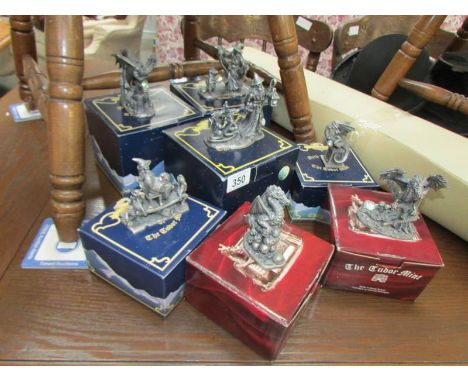 7 boxed Tudor Mint Myth and Magic figures