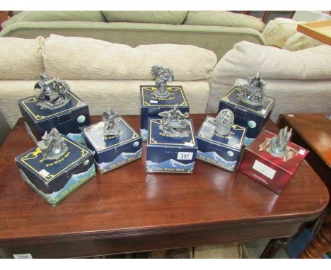 8 boxed Tudor Mint Myth and Magic figures