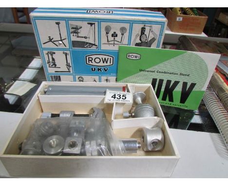 A boxed vintage Universal Combination stand