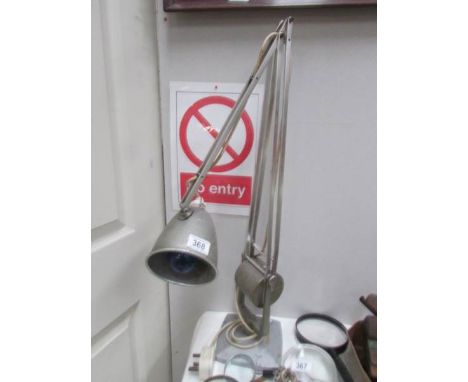 A retro counter weight desk lamp