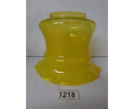 A modern glass oil lamp shade
