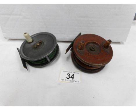 2 vintage fishing reels