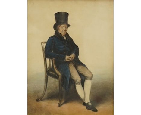 Albin Roberts Burt (1783-1842), watercolour, ‘Portrait of Mr Patrick Gibson, died at the age of 111’, signed and dated April 