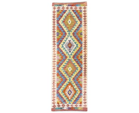 Chobi Kilim multi-coloured ground runner Dimensions: Length/Width:&nbsp;196cm&nbsp; Depth/Diameter:&nbsp;65cm