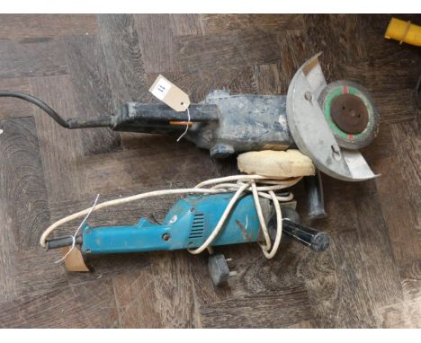 One 9' angle grinder and one polisher 
