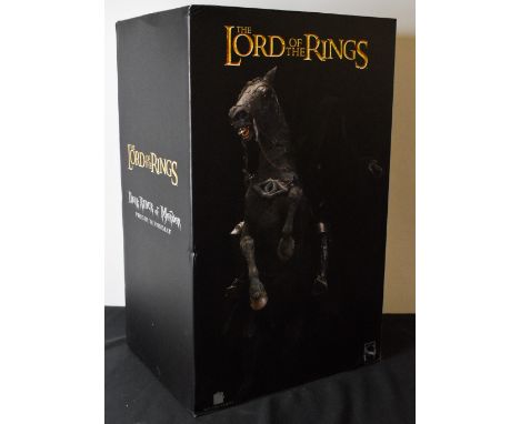 SIDESHOW COLLECTABLES; a large and impressive figure 'Dark Rider of Mordor' premium format from the Lord of the Rings film.