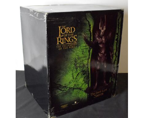 SIDESHOW COLLECTABLES; a boxed figure 'The Dark Lord Sauron', from the Lord of the Rings The Fellowship of the Rings.
