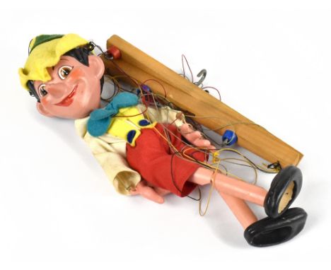 A Pelham Puppets Pinocchio puppet, with painted composition head and plastic limbs (1)
