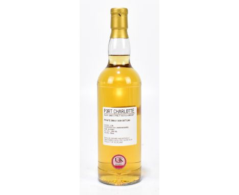 WHISKY; a single bottle Port Charlotte Islay single malt Scotch whisky, private single cask bottling, aged 14 years, in fresh