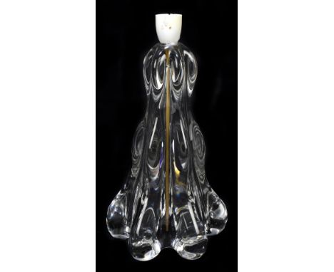 A water droplet glass lamp, height 32cm.&nbsp;