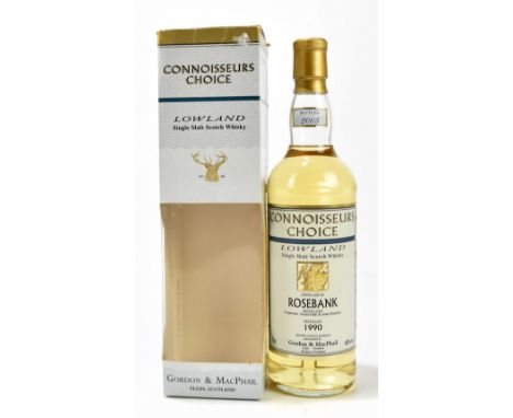 WHISKY; a single bottle, Connoisseur's Choice Lowland single malt Scotch whisky, distilled at Rosebank Distillery, distilled 