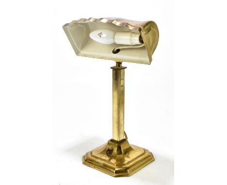 CHRISTOPHER RAY; a modern desk lamp with rotating shade, height 35cm.