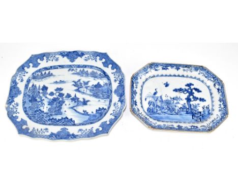 Two 19th century Chinese Exportware plates.Additional InformationEach plate with large chip to edges, light surface scratches