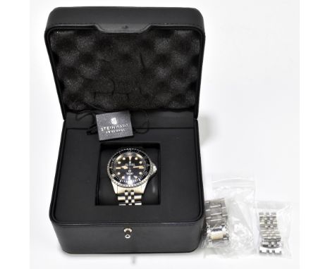 STEINHART; a gentleman's stainless steel 'Ocean One' automatic wristwatch, with black detail to the rotating bezel, sold with