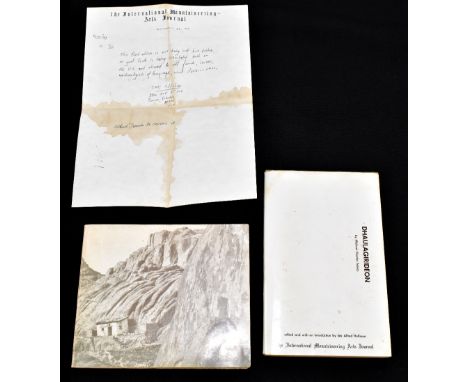 TOBIAS (M), DHAULAGIRIDEON; The International Mountaineering Arts Journal, limited edition no.52, with d.j, and soft green pa