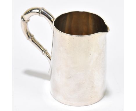 WANG HING; a Chinese silver jug, with faux bamboo handle, marked to the base, weight 3.0ozt /93g, height 8cmAdditional Inform