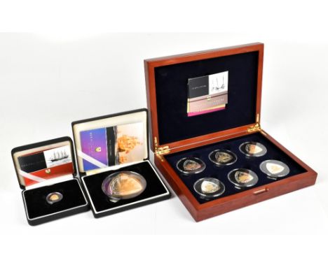 THE ROYAL MINT: Bermuda Shipwrecks silver proof coin collection, a cased set of six coins with booklets, with a Bermuda Shipw