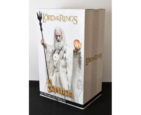 SIDESHOW COLLECTABLES; a boxed figure 'Saruman' from the Lord of the Rings.