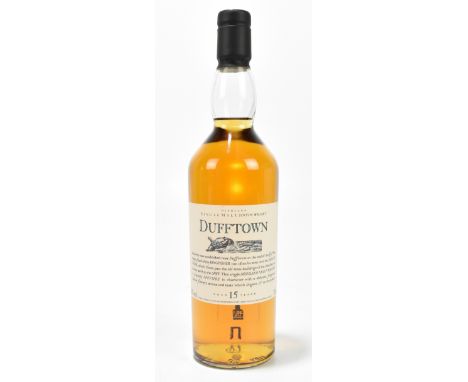WHISKY; a single bottle, Dufftown Highland single malt Scotch whisky, aged 15 years, 43%, 70cl.