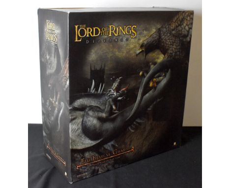 SIDESHOW COLLECTABLES; a boxed model The Lord of the Rings dioramas 'Fell Beast Vers Gwaihir', Battle Above Blackgate.